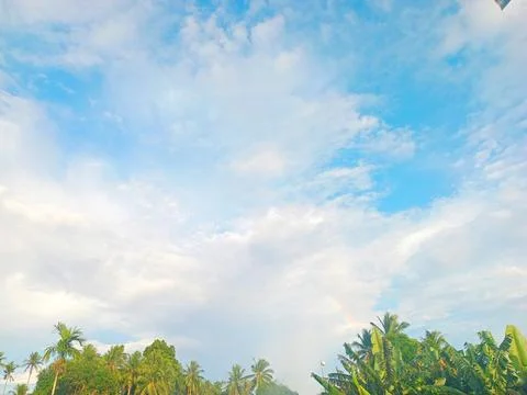 Cloudy clear sky Stock Photos