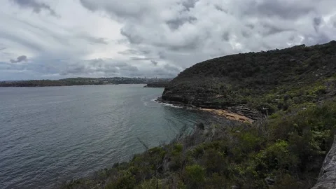 Cloudy cliff Video stock 298214247