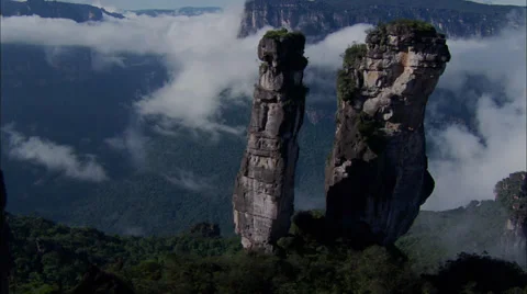 Cloudy Cliffs Stock Footage 39910419