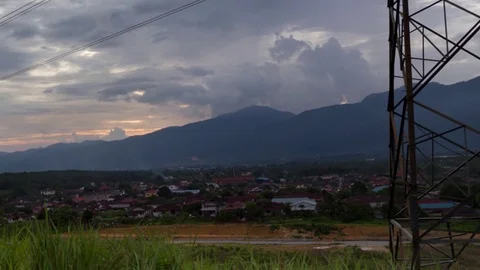 Cloudy cloud moving timelapse Video stock 91166318