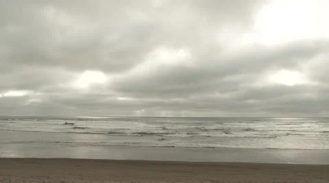 Cloudy Coast No People Vídeo Stock 61841917