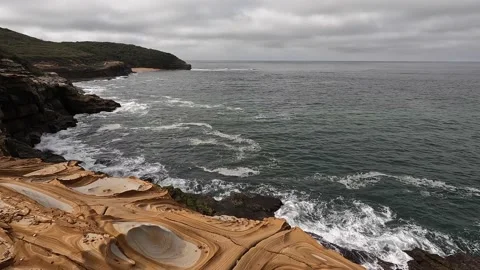 Cloudy coastline 스톡 동영상 194597882