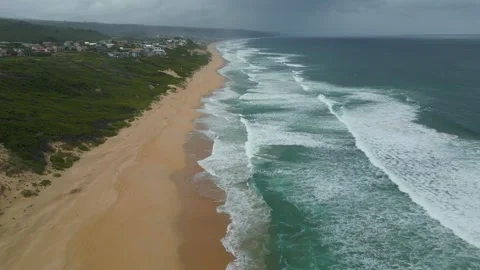 Cloudy Coastline Stock Footage 260295978