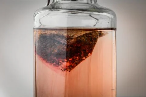 Cloudy Cold Brew Tea in Refreshing Glass Stock Photos