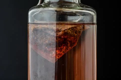 Cloudy Cold Brew Tea in Refreshing Glass Stock Photos