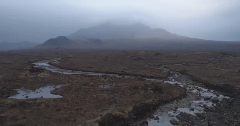 Cloudy Cuillins Stock Footage 108254600