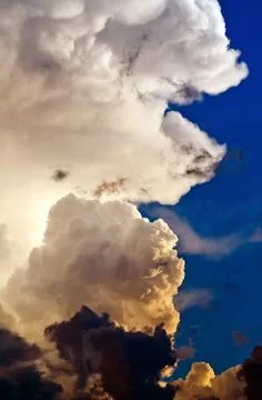 Cloudy dark sky Stock Photos