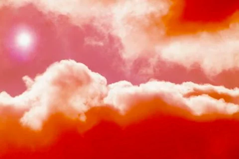 Cloudy dawn. Stock Photos