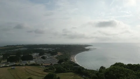 A cloudy day with a beach in the background Stock Footage 298272908