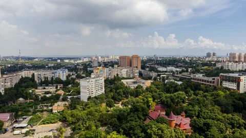 Cloudy day at the city Stock Footage 98982110