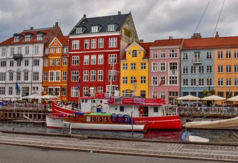 Cloudy day in Copenhagen Stock Photos
