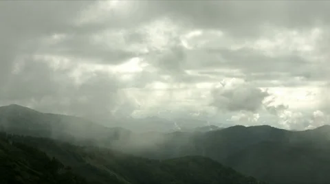 Cloudy day does not suit shooting landscape, flat color Stock Footage 66653893