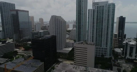 Cloudy day in downtown Miami Stock Footage 149248853
