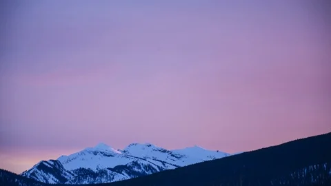 Cloudy day ends with a brief moment of color Stock Footage 107621954