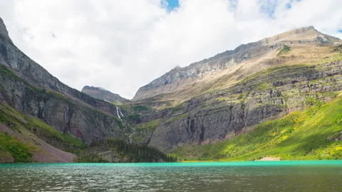 Cloudy Day in Glacier Park Stock Footage 196545980