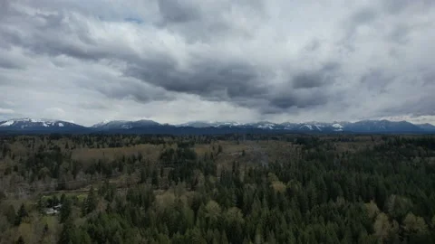 Cloudy Day looking at the Cascade Mountains 動画素材 231183434