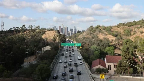 Cloudy Day in Los Angeles Video stock 219911001