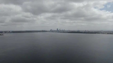 Cloudy Day Mount Pleasant Jeff Joseph Reserve Perth Western Australia 2 Video stock 119672480