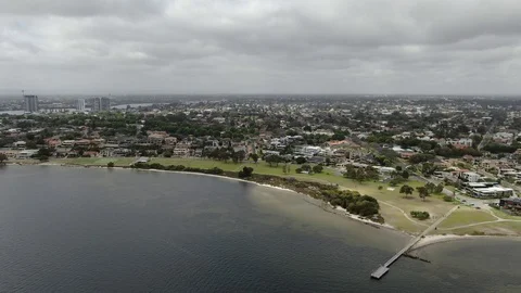 Cloudy Day Mount Pleasant Jeff Joseph Reserve Perth Western Australia 3 Video stock 119798310