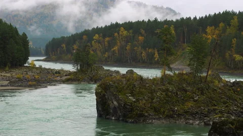 Cloudy day in the mountains in Altai. Stock Footage 141129123