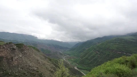 Cloudy day in mountains Video stock 112889344