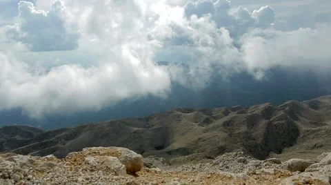 Cloudy day in the mountains.mp4 Stock Footage 68325723