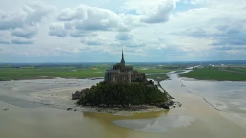 Cloudy day in Normandy Video stock 263226517