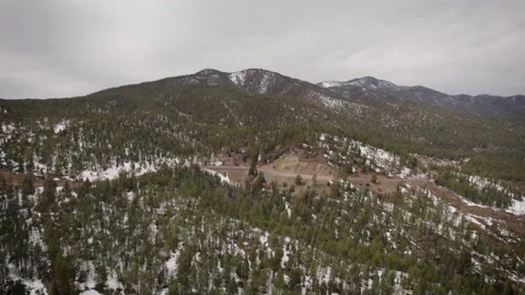 Cloudy Day over the High Road to Taos Stock Footage 194181377