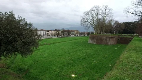 Cloudy day in the park Stock Footage 75749713