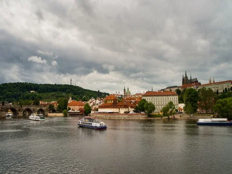 Cloudy Day in Prague Stock-Footage 80316455
