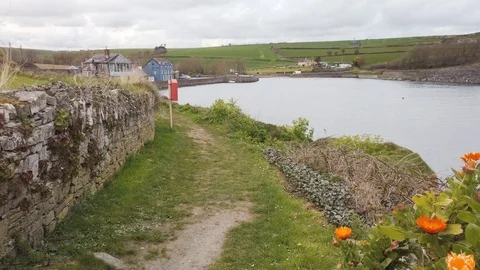 Cloudy day in Robert's Cove, County Cork, Ireland. Stock Footage 112360656