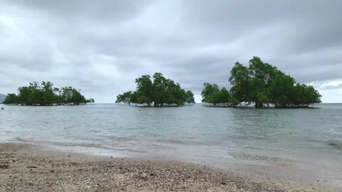 Cloudy day at the sea. Stock Footage 243583456