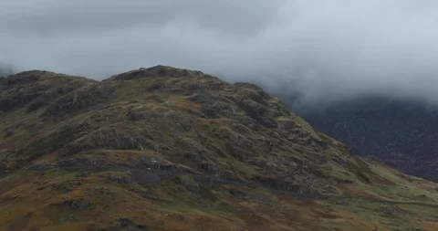 Cloudy day in Snowdonia, UK Stock Footage 101359064