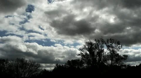 Cloudy Day Time-Lapse, Color Corrected Video stock 12530814