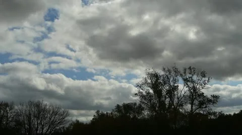 Cloudy Day Time-Lapse Video stock 12530789
