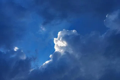 Cloudy dramatic sky before the storm. Stock Photos