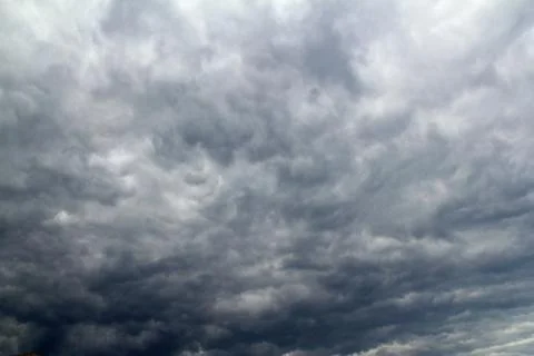 Cloudy dramatic sky before tropical stom Stock Photos