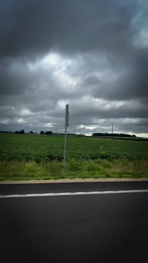 Cloudy drive Stock Footage 279523811