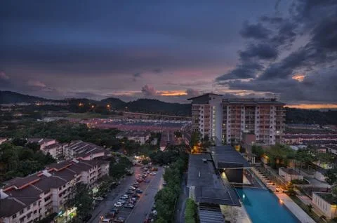 Cloudy Evening Stock Photos