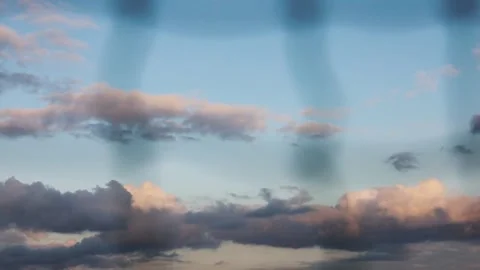 Cloudy evening sky Stock Footage 141504883