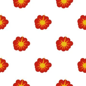 Cloudy explosion pattern seamless Stock Illustration