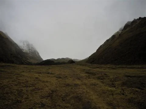 Cloudy field Foto stock