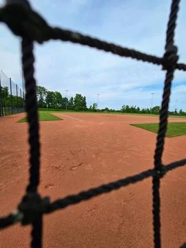 Cloudy Framed Ball Diamond Stock Photos