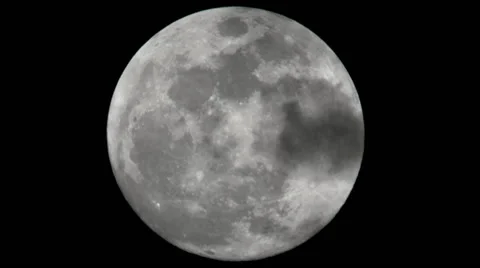 Cloudy Full Moon Stock Footage 41021364