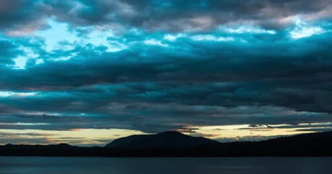 Cloudy Golden Hour Time-lapse in the Kaniksu Forest Stock Footage 41669552