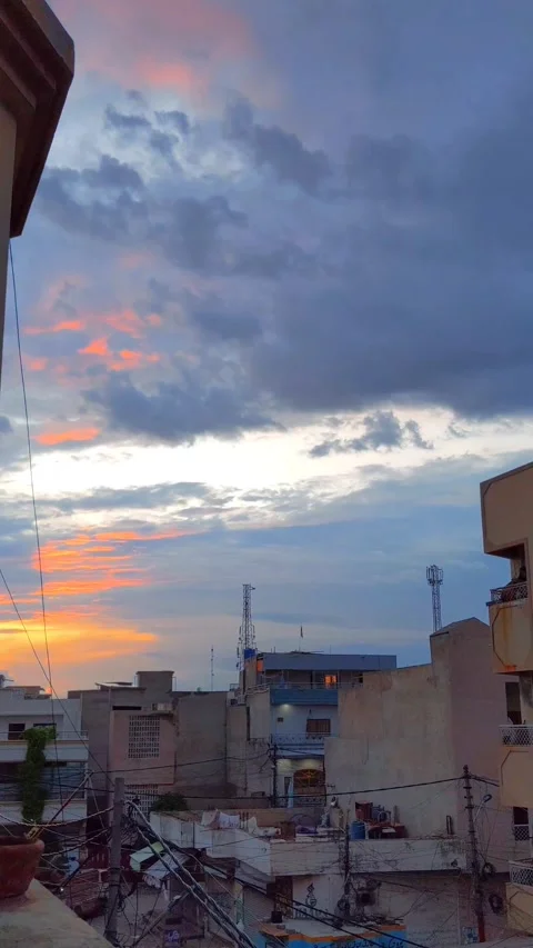 Cloudy Golden Timelapse Stock Footage 296254167