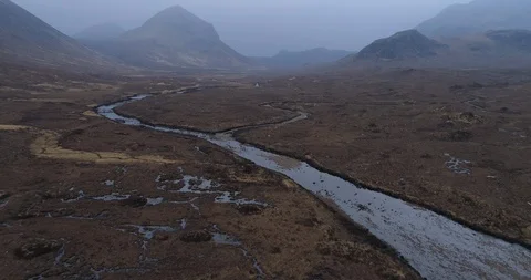 Cloudy highlands scenery Stock Footage 108268578