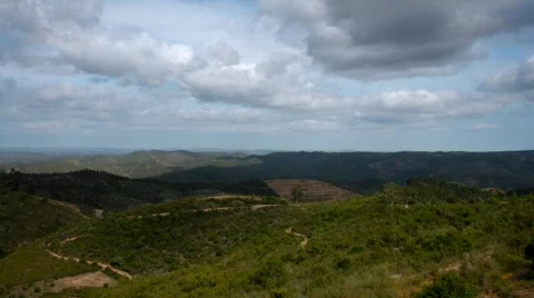 Cloudy Hill 1 Stock Footage 489809