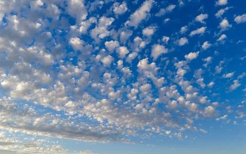 Cloudy horizon. Natural Clouds. Cloud pattern across backdrop. Bright cloud with Stock Photos