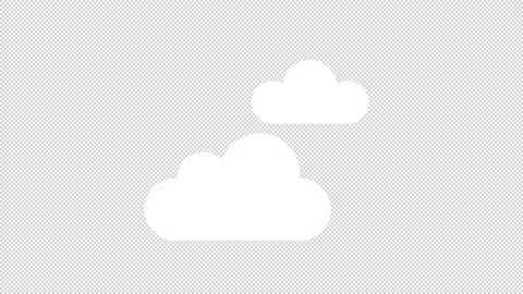 Cloudy Icon Stock Footage 205063694
